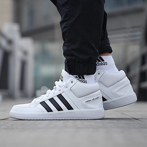 Adidas 阿迪达斯 男女经典百搭耐磨中帮休闲鞋板鞋 H02980 H02981 - 图2