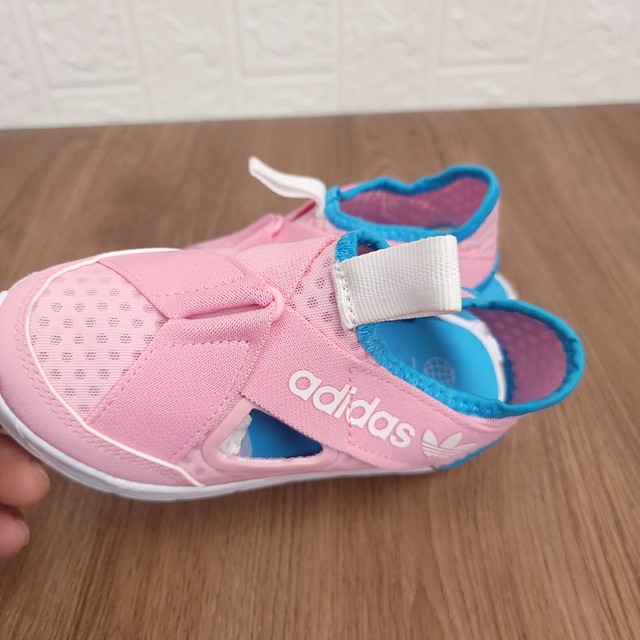 Adidas 三叶草 女童夏季轻便软底舒适透气一脚蹬运动休闲鞋GX0867