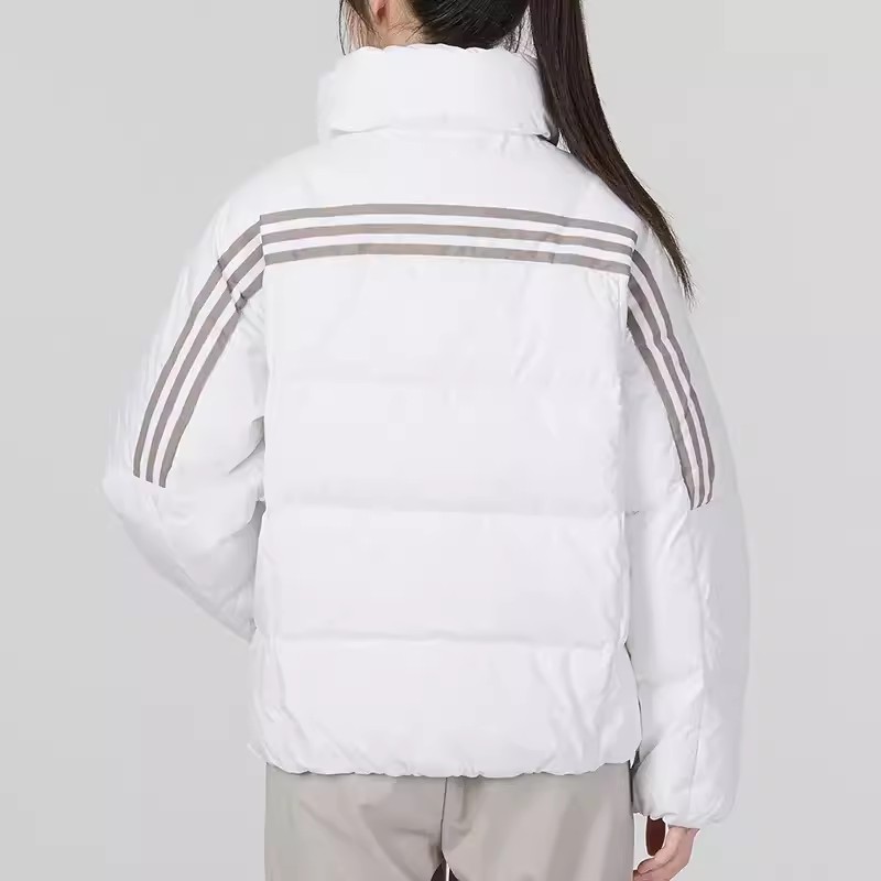 Adidas阿迪达斯正品女款冬季运动休闲舒适保暖白色羽绒服HR5230-图0