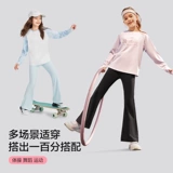 Skechers, штаны-клёш, тонкие черные штаны, спортивные леггинсы, детская одежда, защита от солнца, облегающий крой