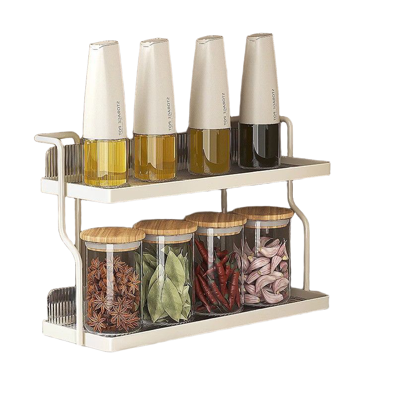 厨房调料品置物架台面高颜值多层灶台上收纳水杯碗碟多功能家用,淘宝优惠券,粉丝福利购,淘宝优惠卷