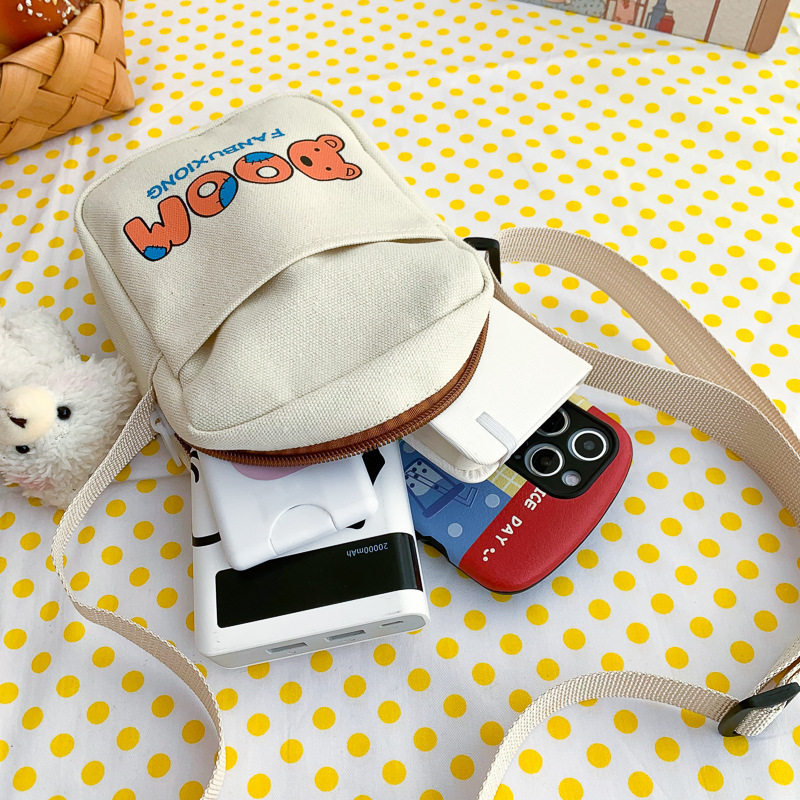 森系小挎包迷你轻便小包包高颜值百搭帆布便携手机包女斜跨竖新款,淘宝优惠券,粉丝福利购,淘宝优惠卷