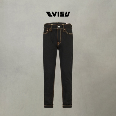 EVISU男士海鸥和佛头印花牛仔裤