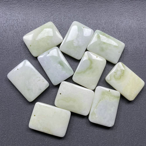 天然正品老坑翠玉西安蓝田玉平安无事牌挂件兵马俑活玉礼品带证书 - 图2