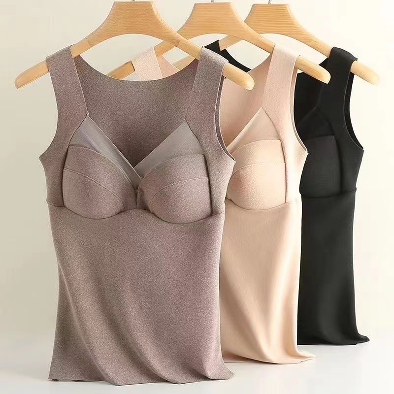 芭淑姿德绒免穿bra背心新款保暖背心v领罩杯-第3张图片-提都小院 芭淑姿德绒免穿bra背心新款保暖背心v领罩杯-第3张图片-提都小院