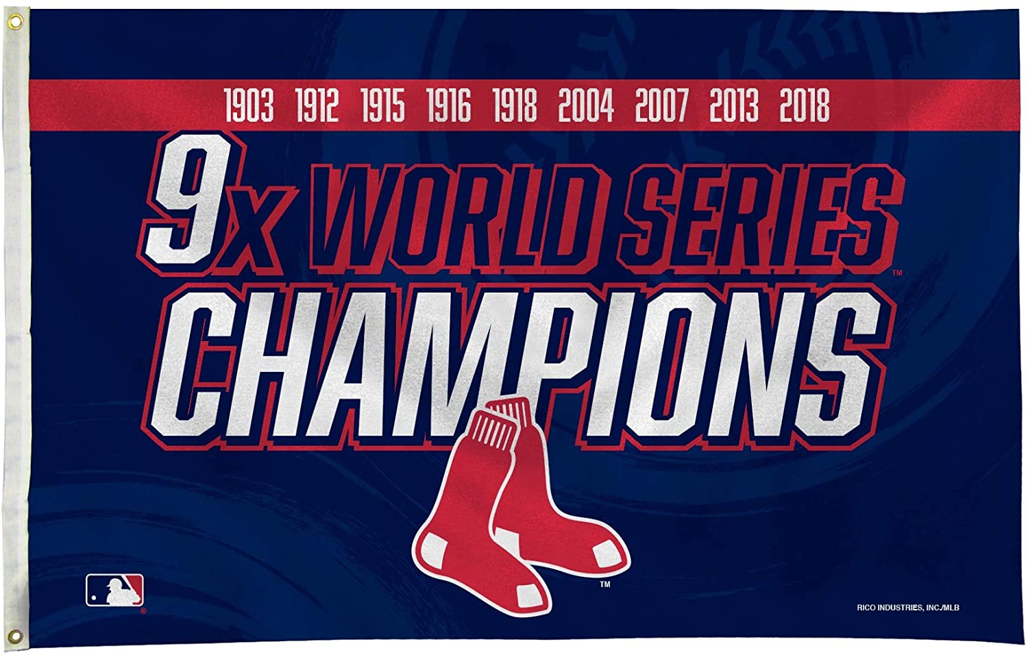 Boston Red Sox World Series Champs Flag波士顿红袜队旗帜车旗 - 图0