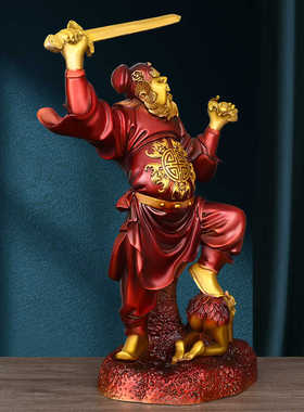 家居装饰钟馗摆件纯黄铜天官赐福