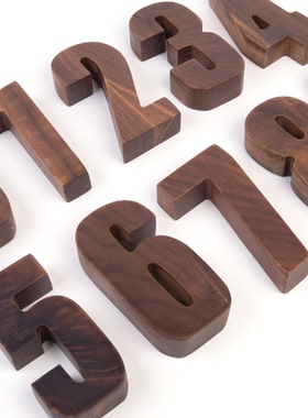 READWOOD黑胡桃木数字