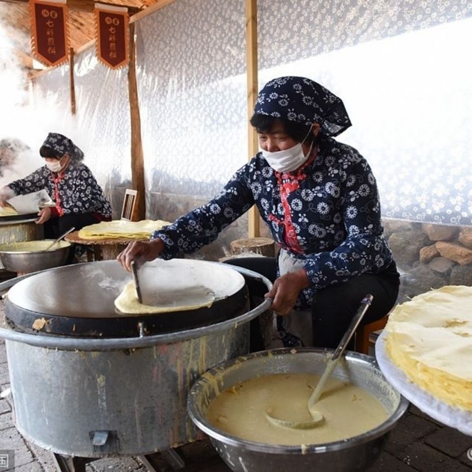 孟良崮六姐妹软煎饼即食一斤发酵纯手工粗粮山东临沂特产甜口原味 - 图0