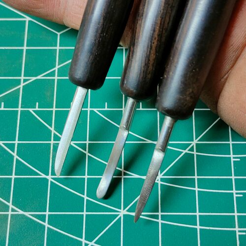 小布眼片纹刻刀blythe眼片工具抹刀立体纹纹理雕刻 老五刻刀 - 图1