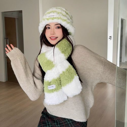 围巾手工diy编织材料包粗毛线团织围巾线帽子送男女友礼物 - 图3