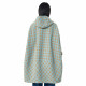 MOVEUP 2024 winter new style.FUN series hooded plaid drawstring hem long woolen coat for women