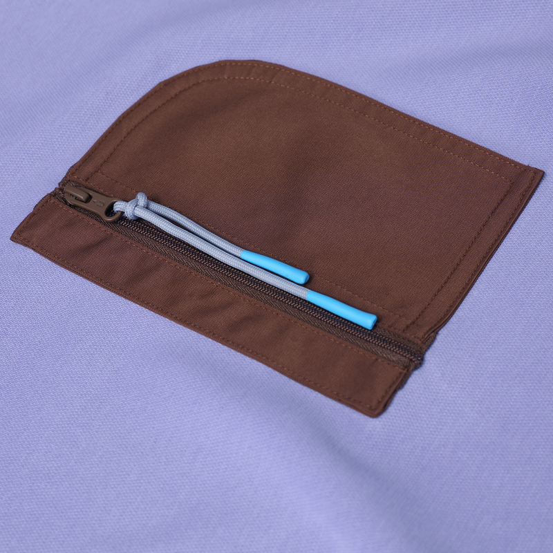 MOVEUP幻走2025冬季新款.FUN系列小落肩撞色口袋开衩短款卫衣女 - 图2