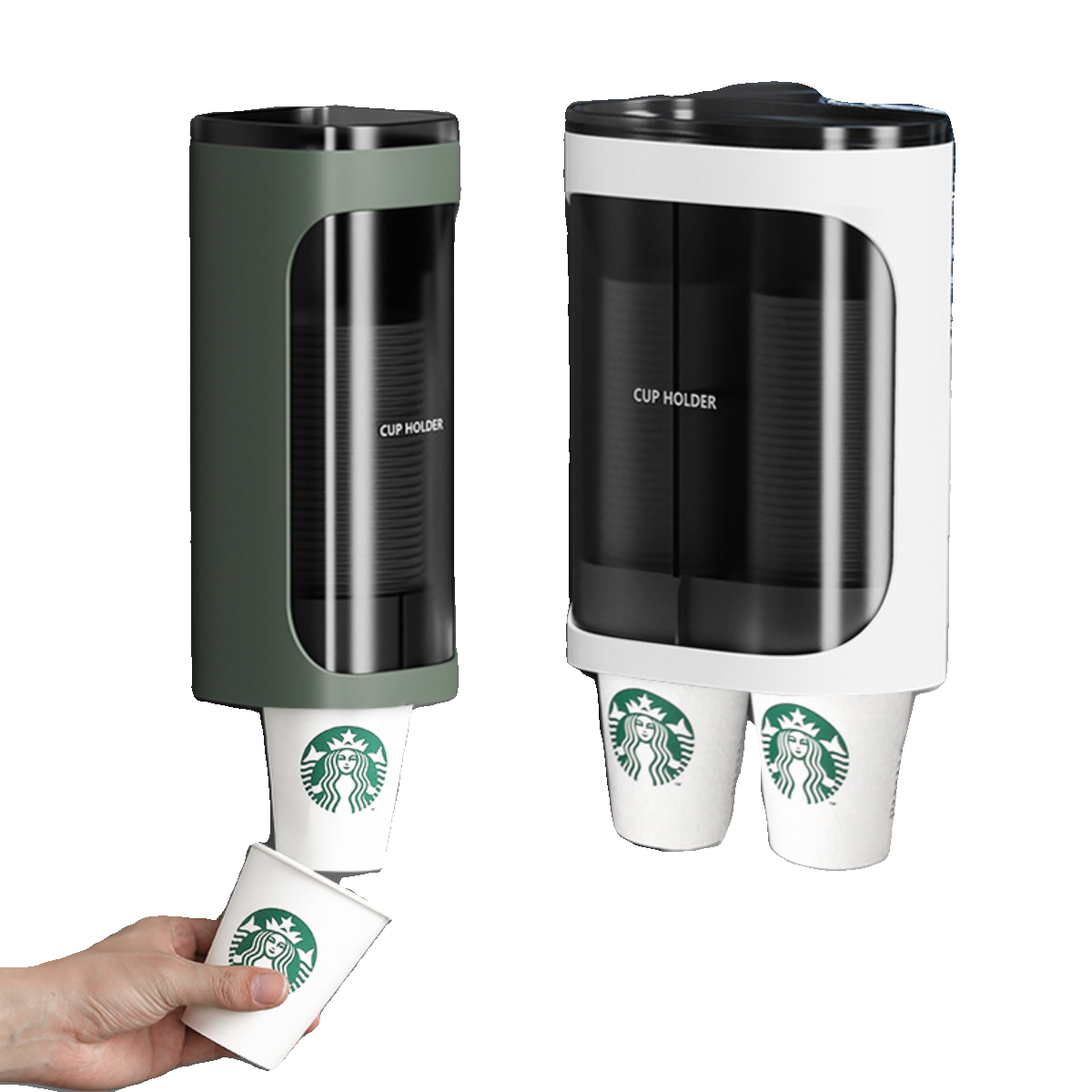 一次性杯子架自动取杯器免打孔壁挂式防尘纸杯架饮水机家用收纳,淘宝优惠券,粉丝福利购,淘宝优惠卷