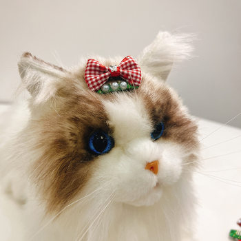 Pet Christmas headdress cat hair clip dog hair BB clip Maltese Yorkshire sea clip