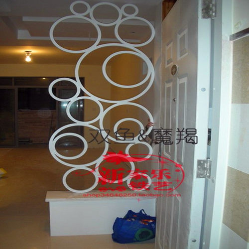 欧式铁艺屏风隔断门厅玄关隔断屏风客厅鞋柜玄关隔断房间走廊隔断 - 图0