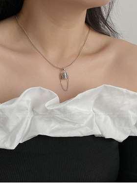 经典老花包包小挂件项链