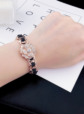 轻奢玫瑰金手链时尚女设计款水钻