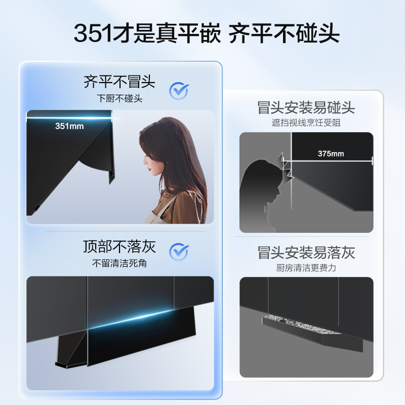[灵犀]老板官方旗舰灵犀全自动抽吸油烟机燃气灶具平嵌套装29A9S