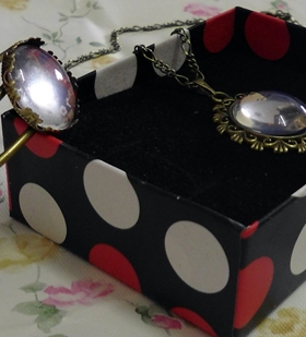 狐狸貓時光寶石項鏈手镯套裝