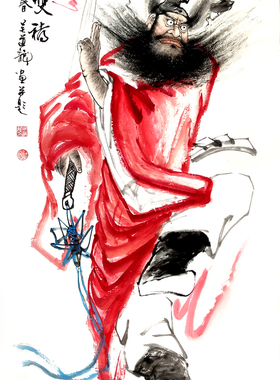 私人定制纯手绘国画写意工笔花鸟人物山水走兽书法个性字画名家画