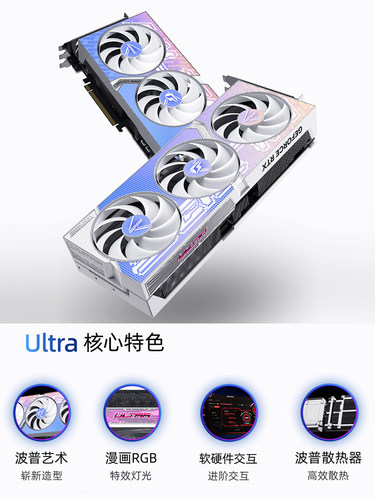 七彩虹RTX 4080 SUPER电竞显卡16G台式机游戏RTX 4090 D独立显卡-图1