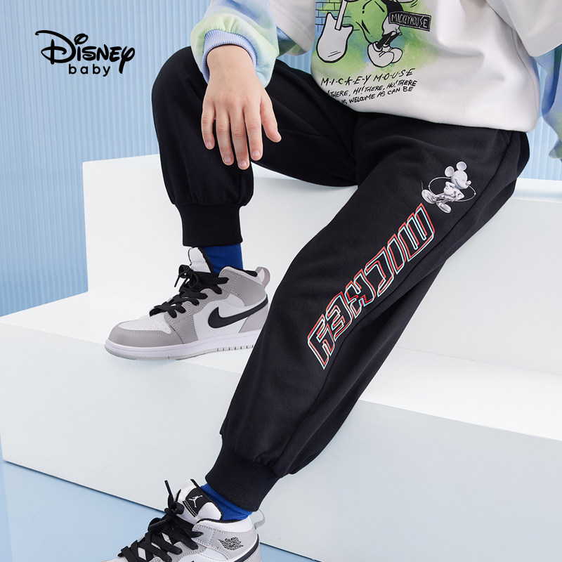 迪士尼童装男童2022春季新款运动裤 disneybaby裤子