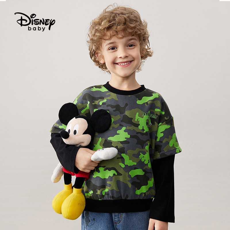 迪士尼童装亲子装男童儿童圆领卫衣 disneybaby亲子装/亲子时装