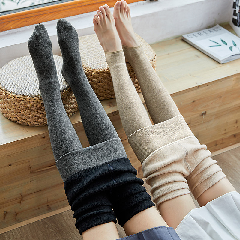 恒源祥加绒秋冬季内外穿踩脚秋裤 恒源祥内衣连裤袜/打底袜