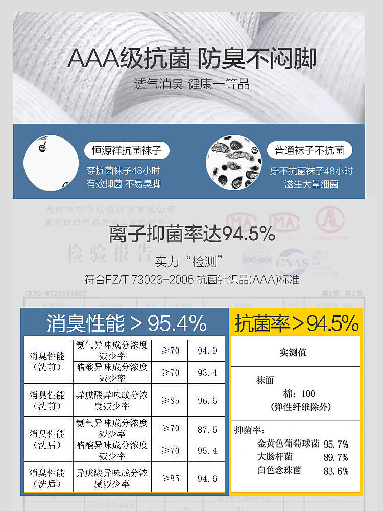恒源祥纯棉男士冬季防臭吸汗短袜子 恒源祥内衣船袜