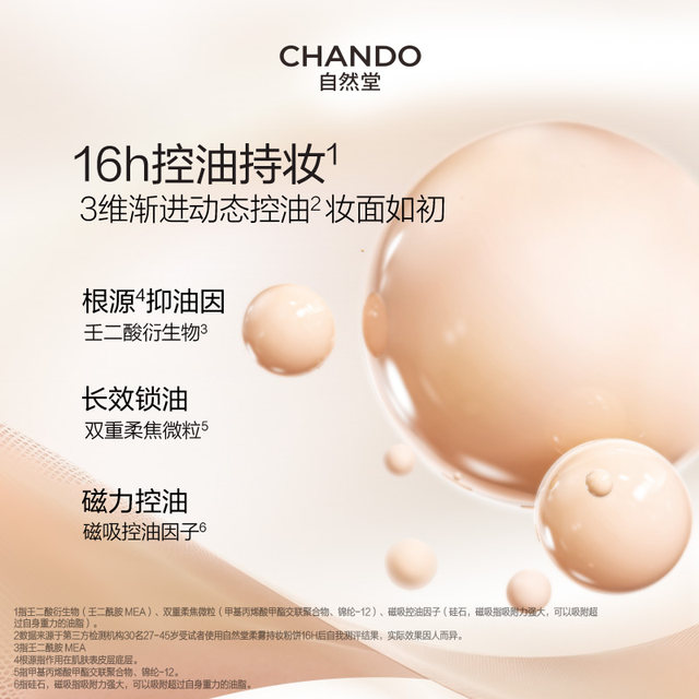 Chando Soft Mist Long-lasting Makeup Powder Set Makeup 16H Long-lasting Makeup Microdermabrasion ໂດຍບໍ່ມີຄວາມຮູ້ສຶກຂອງຜົງ
