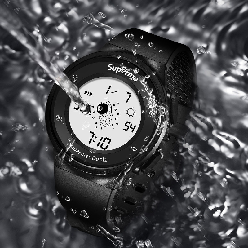 电子青少年初中学生潮流儿童手表 多伦兹国产腕表