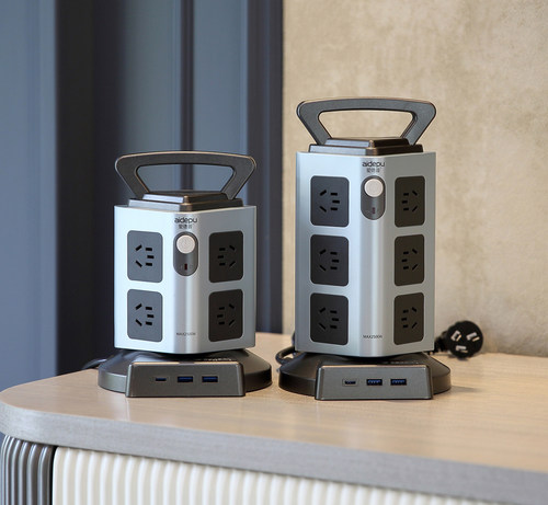 爱德普PD20W立式智能插座创意魔方接线板家用多功能排插线板插排 - 图1