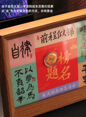 真实元素姓氏谐音梗国风相框