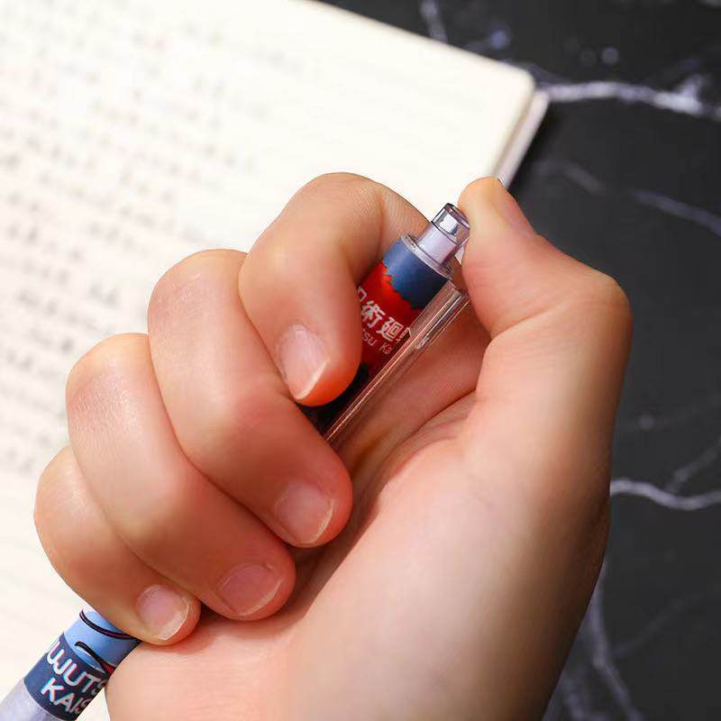 咒术回战 动漫咒术回战中性笔五条悟虎杖伏黑按压式签字笔学生考试按动水笔 图片价格品牌报价 原仓数据