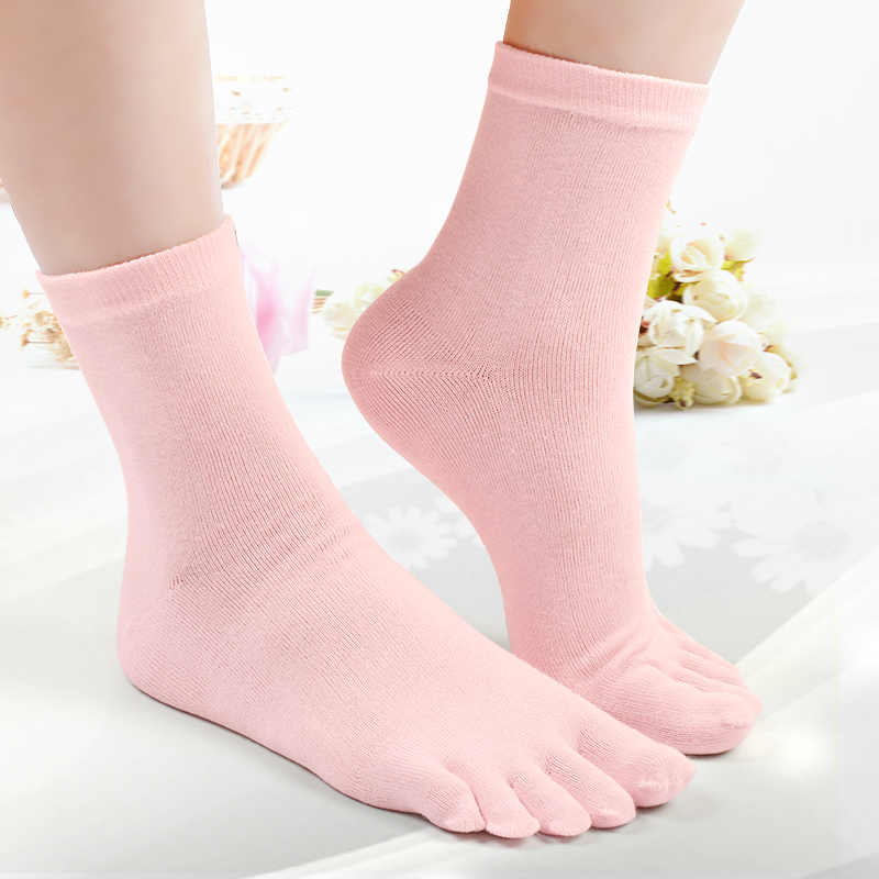 浪莎淞暄专卖店浪莎五指袜女纯棉袜分趾分指袜子男夏季加厚分脚趾春秋冬季长筒祙2