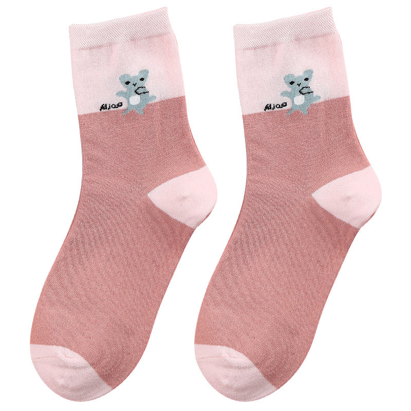 浪莎春秋季防臭耐磨中筒纯色潮短袜 浪莎蓝生短袜/打底袜/丝袜/美腿袜