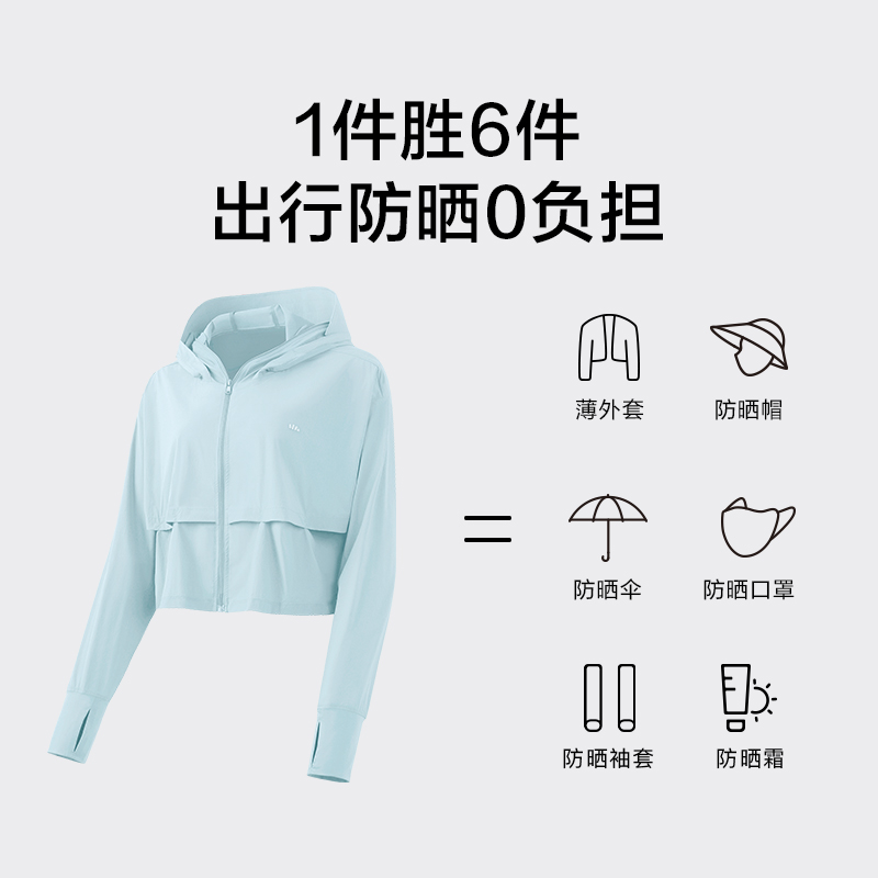 面部透气防晒冰丝袖口防晒衣女 蕉下夏季防紫外线轻薄防晒服 面部透气防晒冰丝袖口防晒衣女 蕉下夏季防紫外线轻薄防晒服