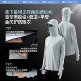 蕉下 Защита пальцев для пальца, шелковая одежда для защиты от солнца, регулируемая куртка, оверсайз