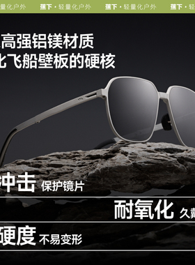 蕉下男款折叠墨镜偏光