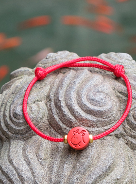 灵隐儿童生肖转运珠本命年红手绳