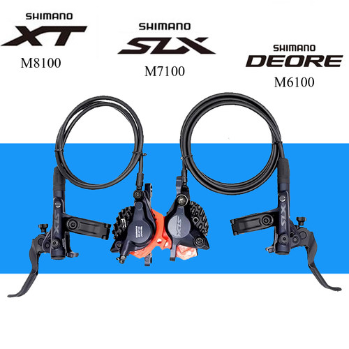 SHIMANO禧玛诺DEORE M6100 M7100 M7120 M8100 M8120油碟刹车刹把 - 图0