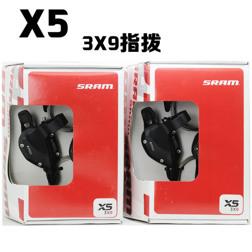 正品速联SRAM X5 X7 X9 9速10速指拨 左3速 右9速变速器 27速指拨 - 图2