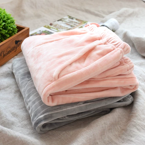 Демисезонные фланелевые штаны, бархатный бархат для отдыха, оверсайз, большой размер