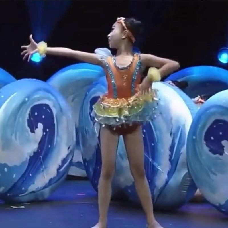 大海我们来了演出服女童蓬蓬裙纱裙儿童大海来啦游泳圈舞蹈道具,淘宝优惠券,粉丝福利购,淘宝优惠卷