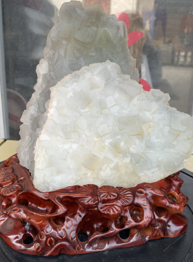 天然绿萤石原矿标本矿物晶体原石半宝石水晶奇石收藏装饰摆件