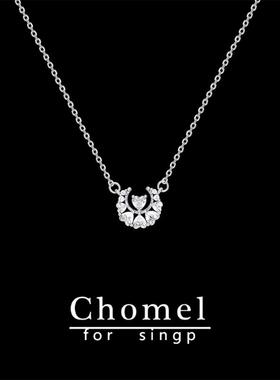 明星同款满心欢喜项链女款原创设计简约轻奢锁骨链送女友生日礼物