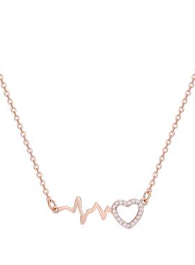 心电图心动轻奢ins小众设计项链