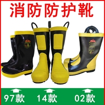 97 97 paragraphs 02 Fire fighting boots 14 models 3C certified flame retardant fire fighting rubber boots Anti-smashing anti-stab steel head steel head steel sheet water shoes