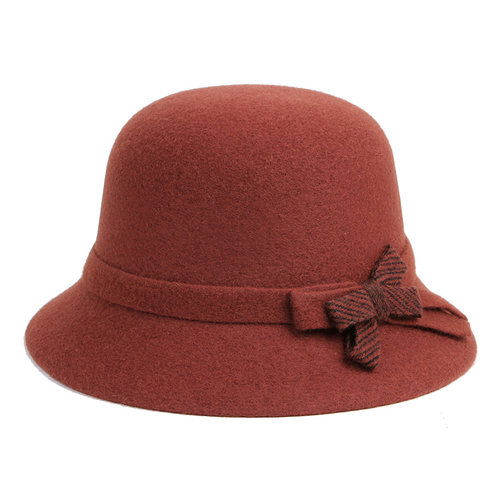 新款羊毛呢妈妈帽气质潮流中年女秋冬季韩版时尚洋气中老年人帽子 - 图3